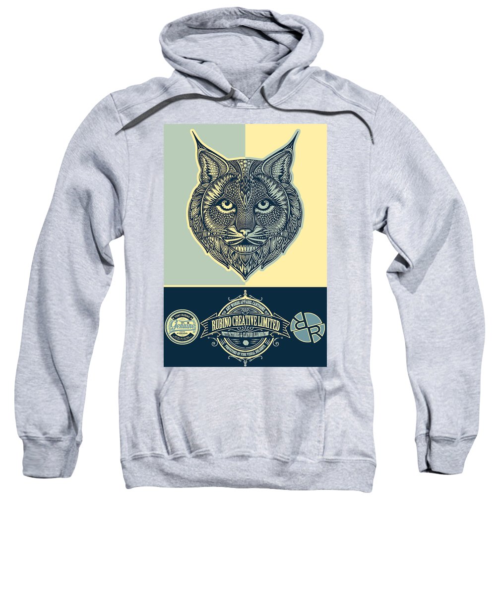 Rubino Spirit Cat - Sweatshirt Sweatshirt Pixels Heather Small 