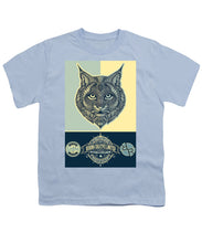 Rubino Spirit Cat - Youth T-Shirt Youth T-Shirt Pixels Light Blue Small 
