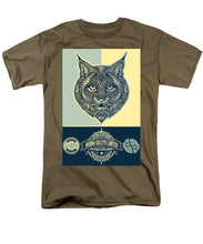 Rubino Spirit Cat - Men's T-Shirt  (Regular Fit) Men's T-Shirt (Regular Fit) Pixels Safari Green Small 