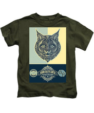 Rubino Spirit Cat - Kids T-Shirt Kids T-Shirt Pixels Military Green Small 