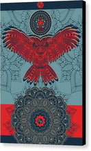 Rubino Spirit Owl - Canvas Print Canvas Print Pixels 6.625" x 10.000" Black Glossy
