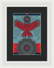 Rubino Spirit Owl - Framed Print Framed Print Pixels 8.000" x 12.000" White Black