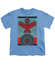 Rubino Spirit Owl - Youth T-Shirt Youth T-Shirt Pixels Carolina Blue Small 