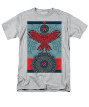 Rubino Spirit Owl - Men's T-Shirt  (Regular Fit) Men's T-Shirt (Regular Fit) Pixels Heather Small 