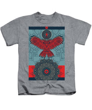 Rubino Spirit Owl - Kids T-Shirt Kids T-Shirt Pixels Heather Small 