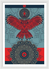 Rubino Spirit Owl - Framed Print Framed Print Pixels 32.000" x 48.000" White White
