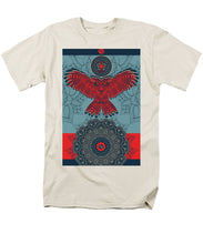 Rubino Spirit Owl - Men's T-Shirt  (Regular Fit) Men's T-Shirt (Regular Fit) Pixels Cream Small 