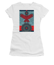 Rubino Spirit Owl - Women's T-Shirt (Athletic Fit) Women's T-Shirt (Athletic Fit) Pixels White Small 