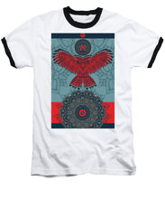 Rubino Spirit Owl - Baseball T-Shirt Baseball T-Shirt Pixels White / Black Small 