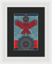 Rubino Spirit Owl - Framed Print Framed Print Pixels 6.625" x 10.000" White Black