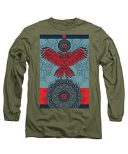 Rubino Spirit Owl - Long Sleeve T-Shirt Long Sleeve T-Shirt Pixels Military Green Small 