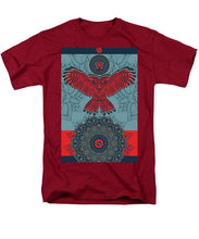 Rubino Spirit Owl - Men's T-Shirt  (Regular Fit) Men's T-Shirt (Regular Fit) Pixels Cardinal Small 