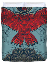 Rubino Spirit Owl - Duvet Cover Duvet Cover Pixels Queen  