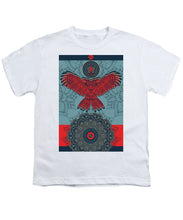 Rubino Spirit Owl - Youth T-Shirt Youth T-Shirt Pixels White Small 
