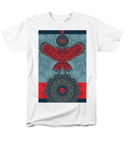 Rubino Spirit Owl - Men's T-Shirt  (Regular Fit) Men's T-Shirt (Regular Fit) Pixels White Small 