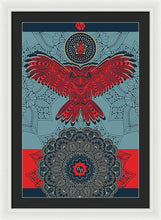 Rubino Spirit Owl - Framed Print Framed Print Pixels 20.000" x 30.000" White Black