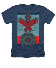 Rubino Spirit Owl - Heathers T-Shirt Heathers T-Shirt Pixels Navy Small 