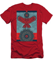 Rubino Spirit Owl - Men's T-Shirt (Athletic Fit) Men's T-Shirt (Athletic Fit) Pixels Red Small 