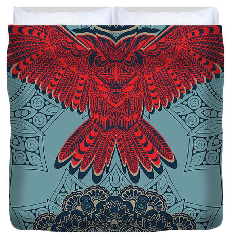 Rubino Spirit Owl - Duvet Cover Duvet Cover Pixels King  