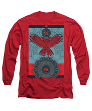 Rubino Spirit Owl - Long Sleeve T-Shirt Long Sleeve T-Shirt Pixels Red Small 