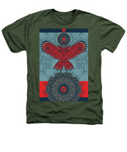 Rubino Spirit Owl - Heathers T-Shirt Heathers T-Shirt Pixels Military Green Small 