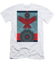 Rubino Spirit Owl - Men's T-Shirt (Athletic Fit) Men's T-Shirt (Athletic Fit) Pixels White Small 