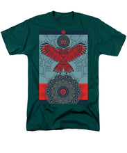Rubino Spirit Owl - Men's T-Shirt  (Regular Fit) Men's T-Shirt (Regular Fit) Pixels Hunter Green Small 