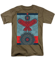 Rubino Spirit Owl - Men's T-Shirt  (Regular Fit) Men's T-Shirt (Regular Fit) Pixels Safari Green Small 