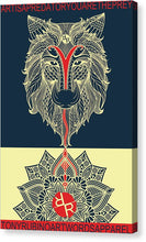 Rubino Spirit Wolf - Canvas Print Canvas Print Pixels 6.625" x 10.000" Mirrored Glossy