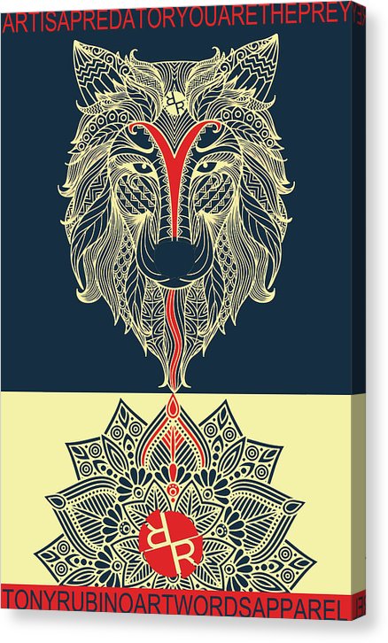 Rubino Spirit Wolf - Canvas Print Canvas Print Pixels 6.625