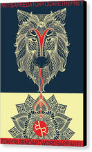 Rubino Spirit Wolf - Canvas Print Canvas Print Pixels 6.625" x 10.000" Black Glossy