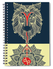 Rubino Spirit Wolf - Spiral Notebook Spiral Notebook Pixels 6" x 8"  