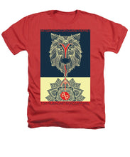 Rubino Spirit Wolf - Heathers T-Shirt Heathers T-Shirt Pixels Red Small 