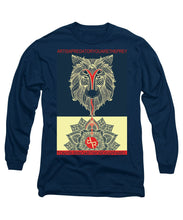 Rubino Spirit Wolf - Long Sleeve T-Shirt Long Sleeve T-Shirt Pixels Navy Small 