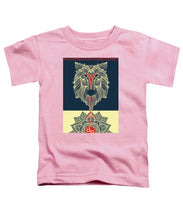 Rubino Spirit Wolf - Toddler T-Shirt Toddler T-Shirt Pixels Pink Small 