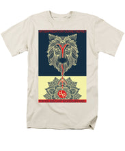 Rubino Spirit Wolf - Men's T-Shirt  (Regular Fit) Men's T-Shirt (Regular Fit) Pixels Cream Small 