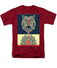 Rubino Spirit Wolf - Men's T-Shirt  (Regular Fit) Men's T-Shirt (Regular Fit) Pixels Cardinal Small 