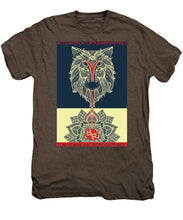 Rubino Spirit Wolf - Men's Premium T-Shirt Men's Premium T-Shirt Pixels Mocha Heather Small 