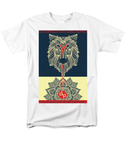 Rubino Spirit Wolf - Men's T-Shirt  (Regular Fit) Men's T-Shirt (Regular Fit) Pixels White Small 
