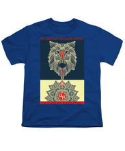 Rubino Spirit Wolf - Youth T-Shirt Youth T-Shirt Pixels Royal Small 