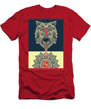 Rubino Spirit Wolf - Men's T-Shirt (Athletic Fit) Men's T-Shirt (Athletic Fit) Pixels Red Small 