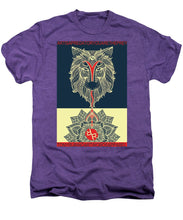 Rubino Spirit Wolf - Men's Premium T-Shirt Men's Premium T-Shirt Pixels Deep Purple Heather Small 