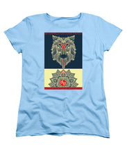 Rubino Spirit Wolf - Women's T-Shirt (Standard Fit) Women's T-Shirt (Standard Fit) Pixels Light Blue Small 