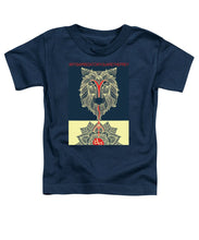 Rubino Spirit Wolf - Toddler T-Shirt Toddler T-Shirt Pixels Navy Small 