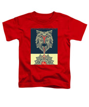 Rubino Spirit Wolf - Toddler T-Shirt Toddler T-Shirt Pixels Red Small 