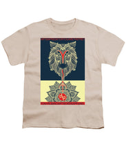 Rubino Spirit Wolf - Youth T-Shirt Youth T-Shirt Pixels Cream Small 