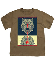 Rubino Spirit Wolf - Youth T-Shirt Youth T-Shirt Pixels Safari Green Small 
