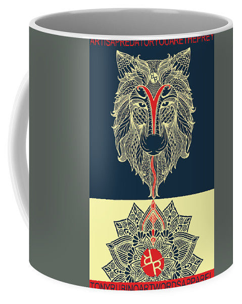 Rubino Spirit Wolf - Mug Mug Pixels Small (11 oz.)  