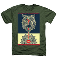 Rubino Spirit Wolf - Heathers T-Shirt Heathers T-Shirt Pixels Military Green Small 