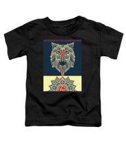 Rubino Spirit Wolf - Toddler T-Shirt Toddler T-Shirt Pixels Black Small 